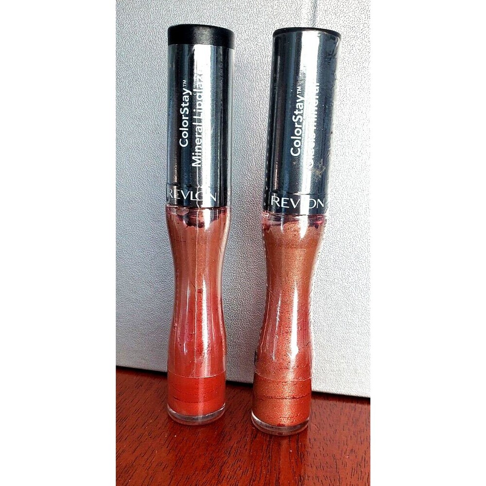 Revlon ColorStay Lipglaze Mineral 510 Forever Fig 530 Infinite Rose NEW Lot of 2